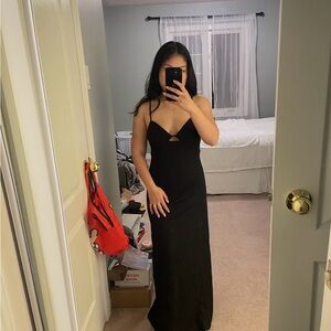 Mango Black Strappy Maxi Dress